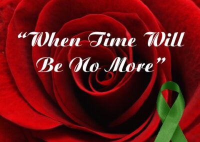 red rose When Time Will Be No More graphic