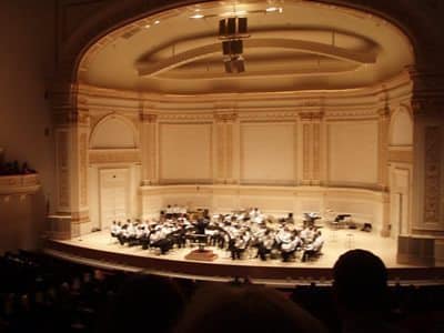 On stage Carnegie Hall Tour 2009